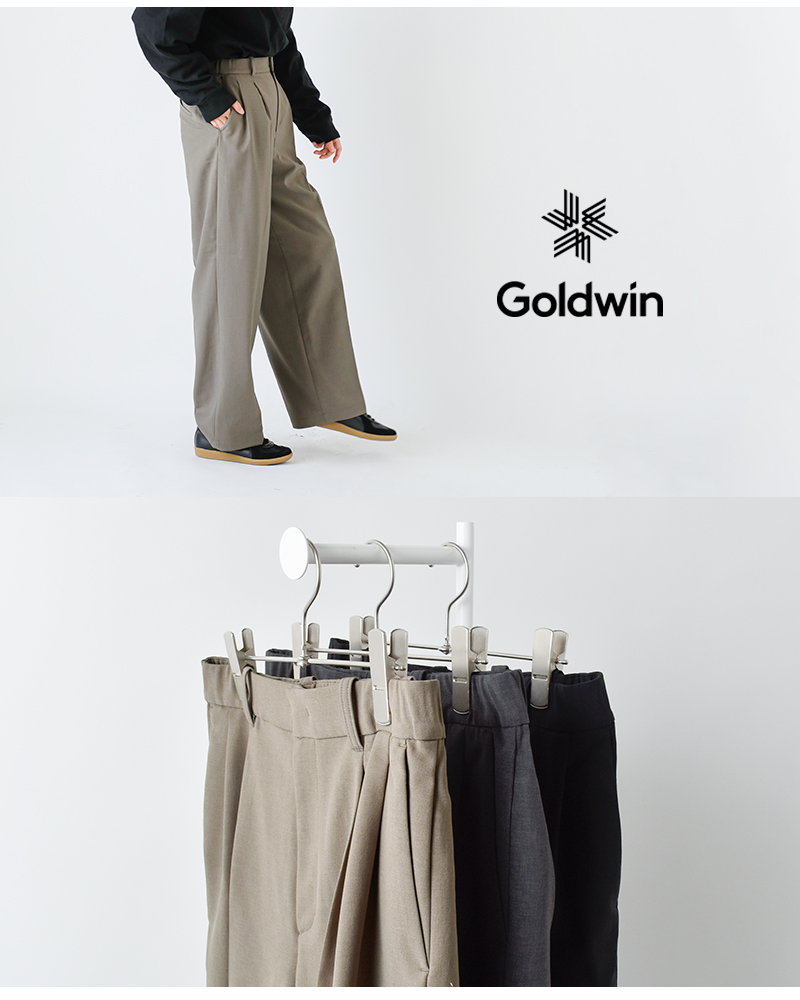 GOLDWIN(S[hEC)Xgb`cC2^bNXg[gpcg2tuckStraightPantshglw75375