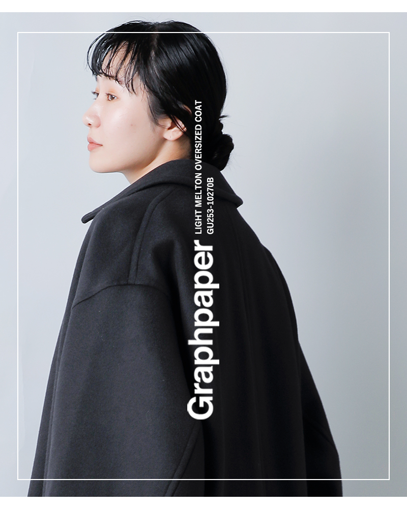 graphpaper(Oty[p[)CggI[o[TCYOR[ggLightMeltonOversizedCoathgu253-10270b