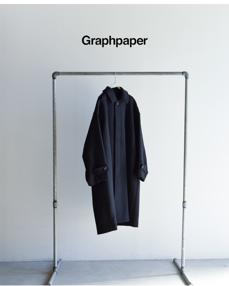 graphpaper(Oty[p[)CggI[o[TCYOR[ggLightMeltonOversizedCoathgu253-10270b