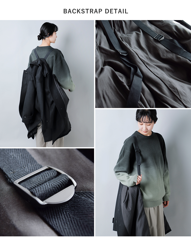 graphpaper(Oty[p[)CggI[o[TCYOR[ggLightMeltonOversizedCoathgu253-10270b