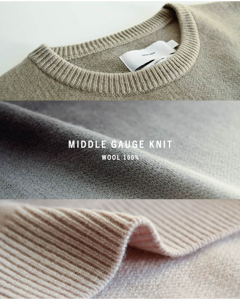 graphpaper(Oty[p[)Of[VE[N[lbNjbgvI[o[gGradientDyedWoolCrewNeckKnithgu253-80492