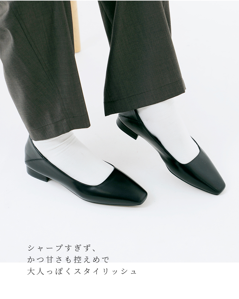 MOHI(モヒ)スクエアトゥローヒールパンプスgu3-1866-28-pu