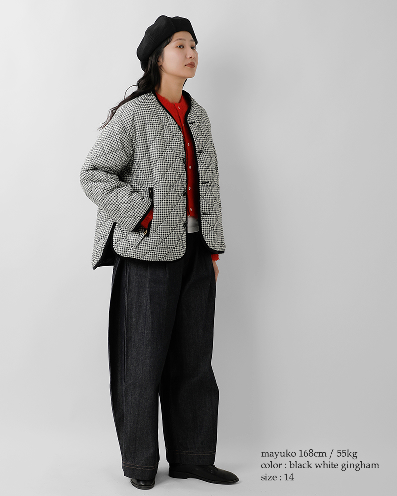 Gymphlex(ジムフレックス)キルトダウンカラーレスジャケットgy-a0431ing