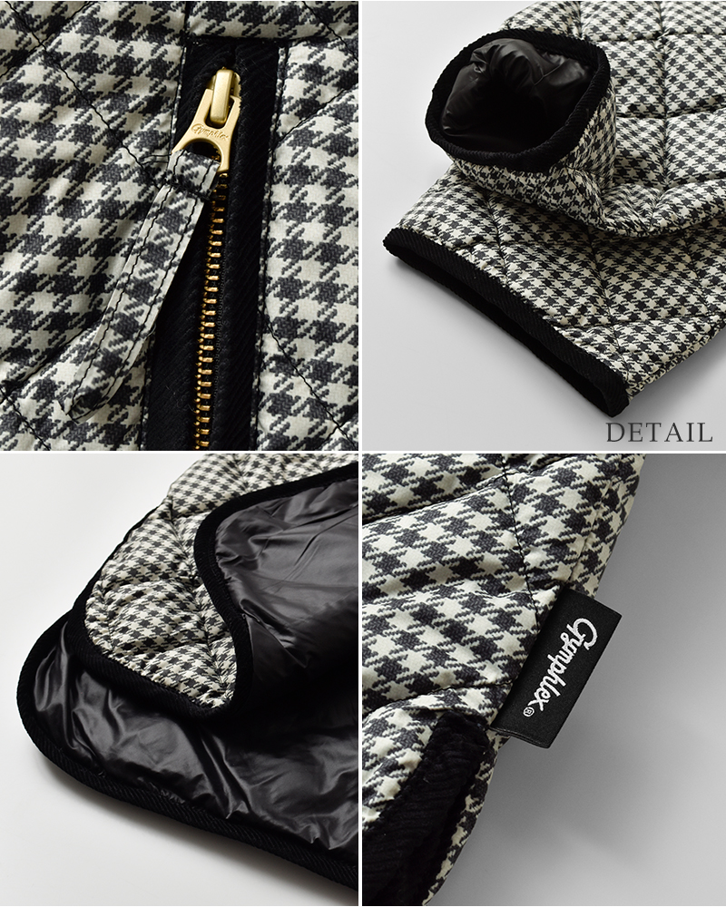 Gymphlex(ジムフレックス)キルトダウンカラーレスジャケットgy-a0431ing