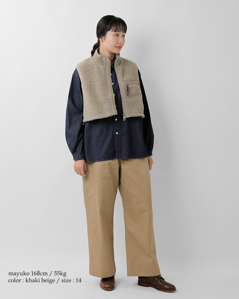 Gymphlex(ジムフレックス)コージーライトボアショートベストgy-a0568bol