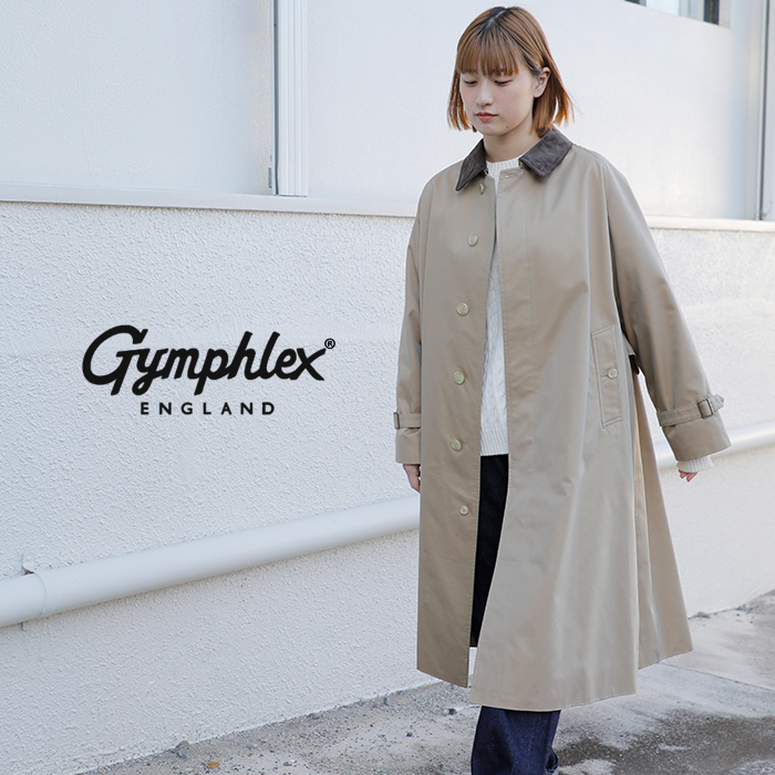 Gymphlex ジムフレックス ギャバジン バルマカーン コート gy