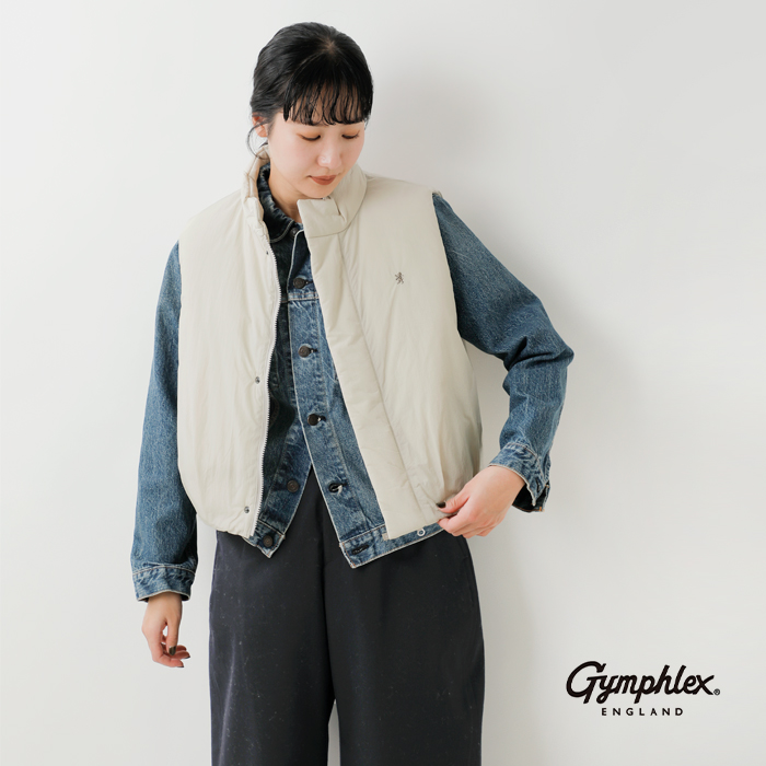 Gymphlex(ジムフレックス)ワッシャータフタ中綿ショートベストgy-a0723nwt