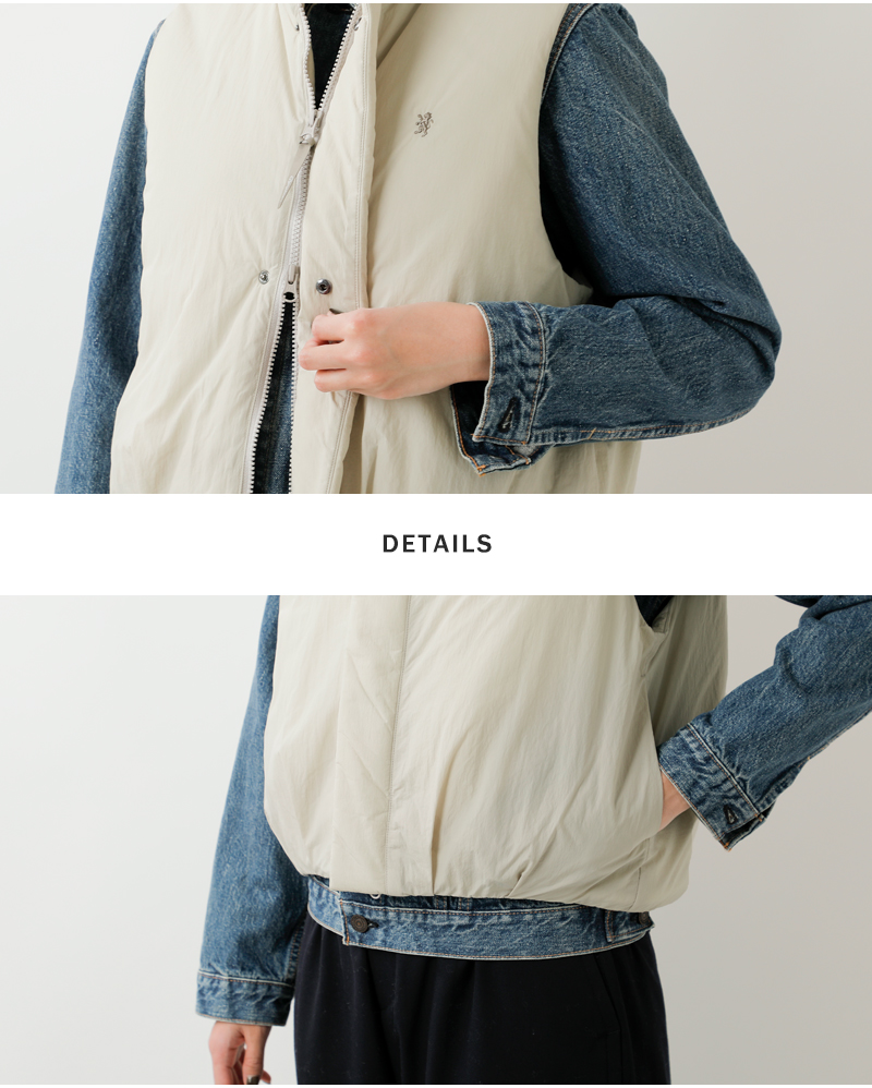 Gymphlex(ジムフレックス)ワッシャータフタ中綿ショートベストgy-a0723nwt