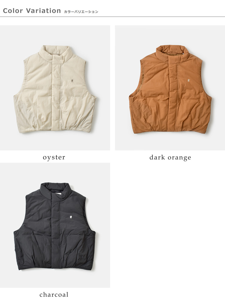 Gymphlex(ジムフレックス)ワッシャータフタ中綿ショートベストgy-a0723nwt