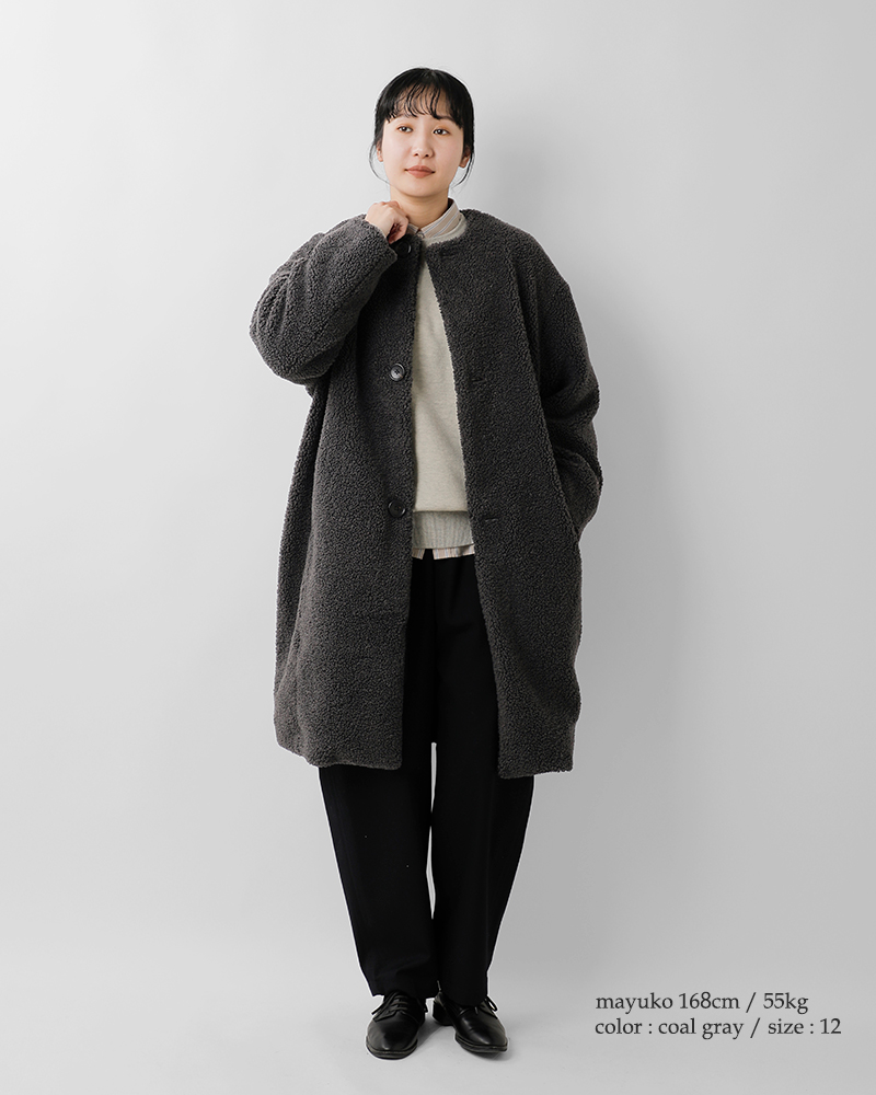 Gymphlex(ジムフレックス)コージーライトボアカラーレスコートgy-a0729bol