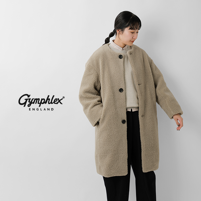 Gymphlex(ジムフレックス)コージーライトボアカラーレスコートgy-a0729bol