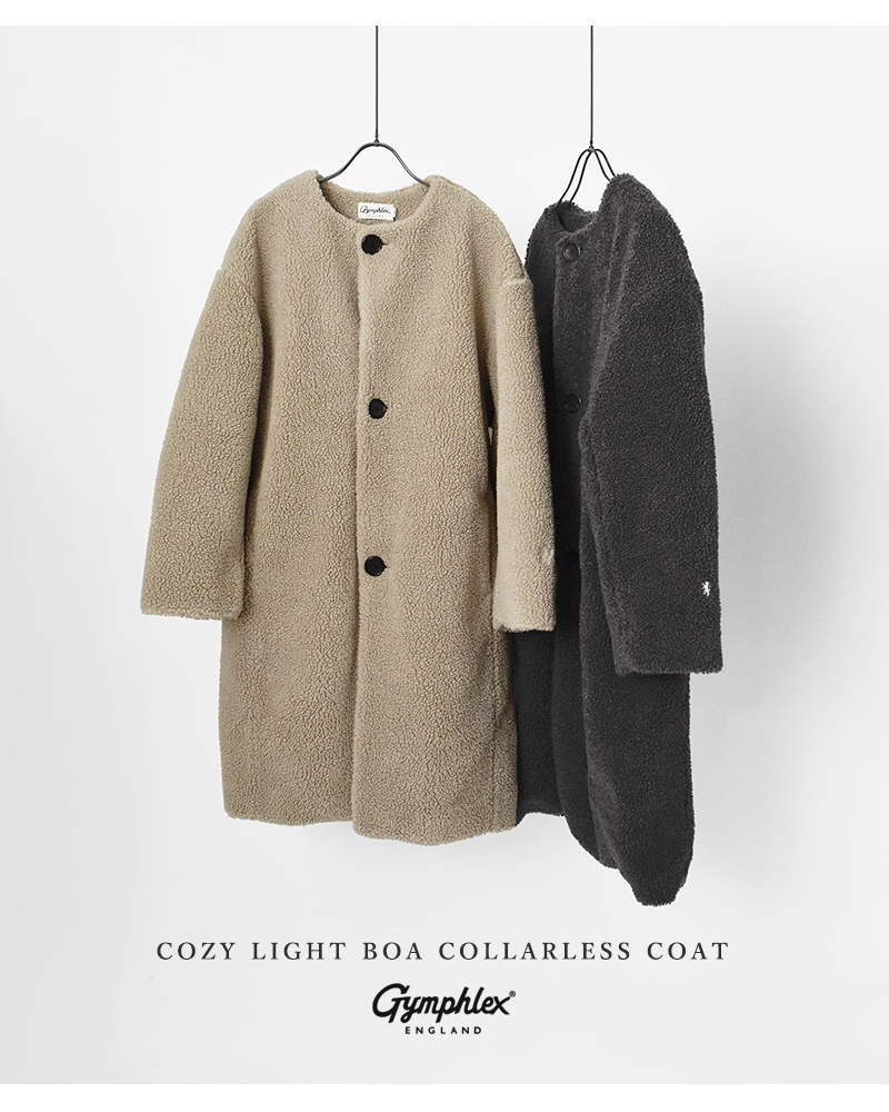 Gymphlex(ジムフレックス)コージーライトボアカラーレスコートgy-a0729bol