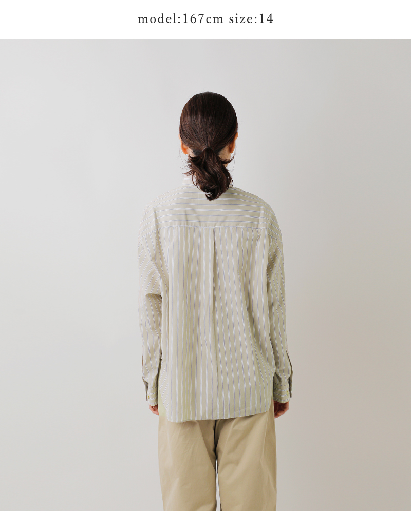 Gymphlex(ジムフレックス)ストライプボタンダウンロングスリーブシャツgy-b0198cbs-sbs