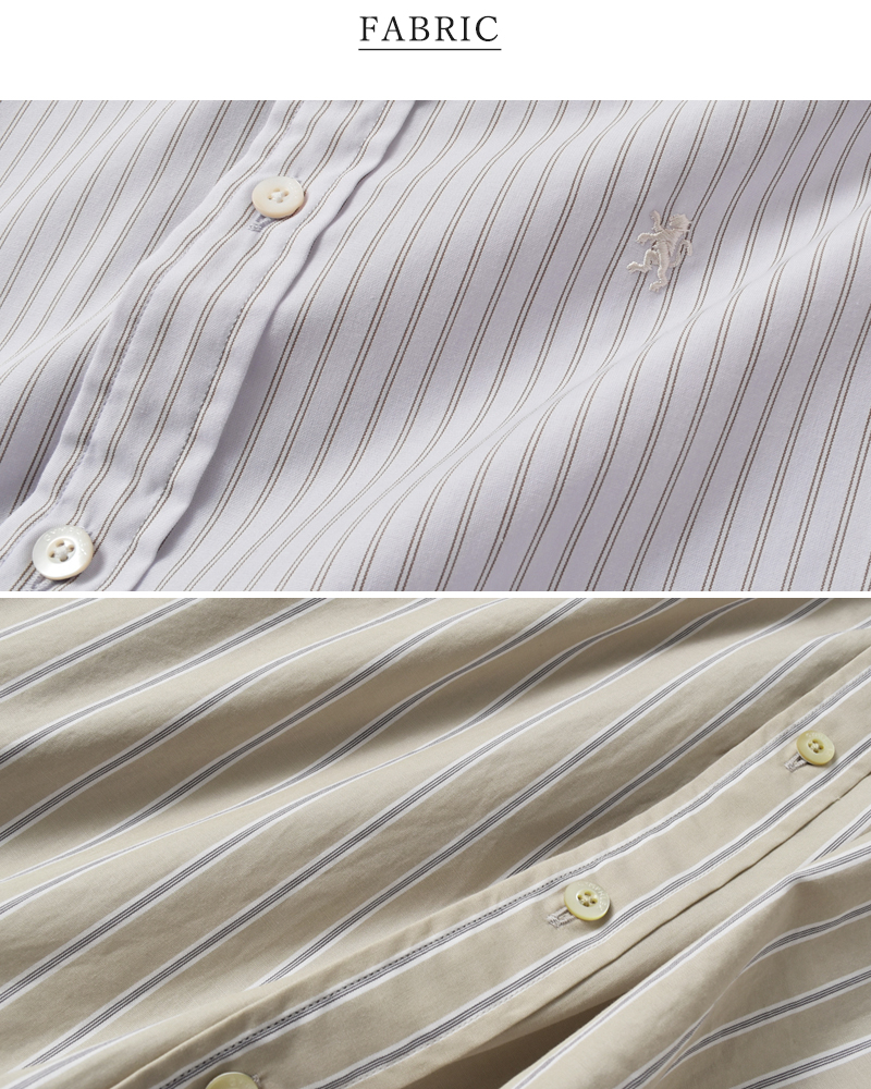 Gymphlex(ジムフレックス)ストライプボタンダウンロングスリーブシャツgy-b0198cbs-sbs