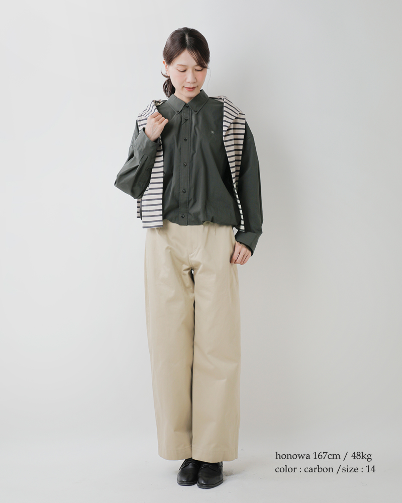 Gymphlexコットンタイプライター レギュラーカラー 長袖 シャツ ”SHORT B.D. SHIRT L/S” gy-b0310tto