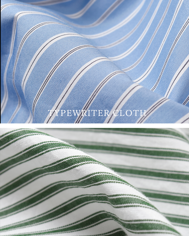 Gymphlex(ジムフレックス)コットンレギュラーカラーストライプ長袖チュニックシャツgy-b0404sgrs