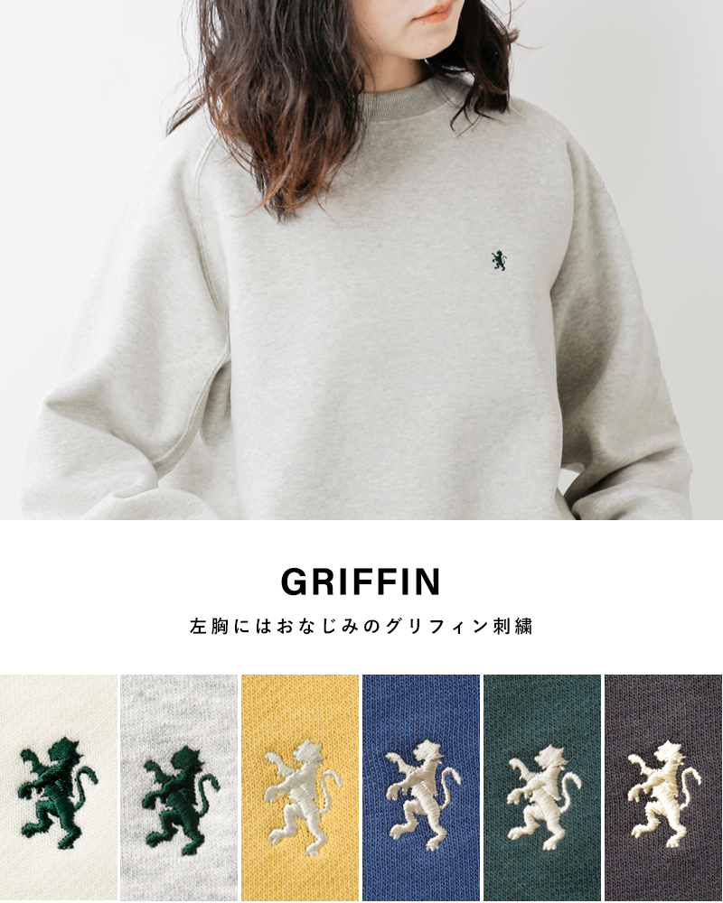 GymphlexAIR LIGHT FLEECY スウィングスリーブ クルーネック プルオーバー gy-c0291tcf-25aw