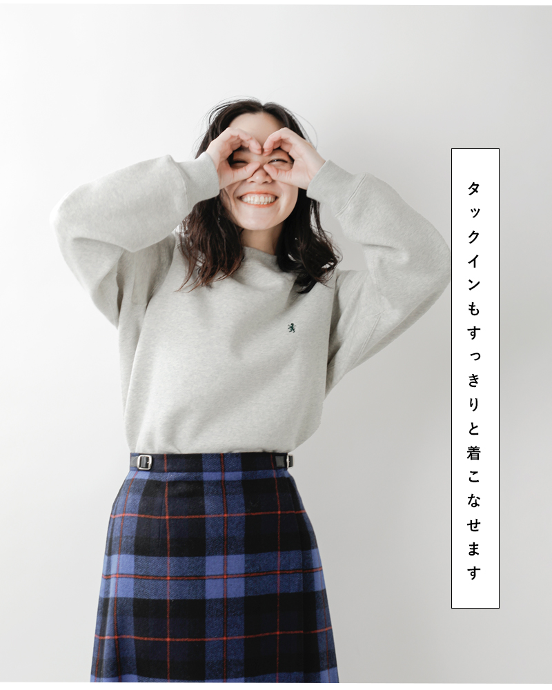 GymphlexAIR LIGHT FLEECY スウィングスリーブ クルーネック プルオーバー gy-c0291tcf-25aw