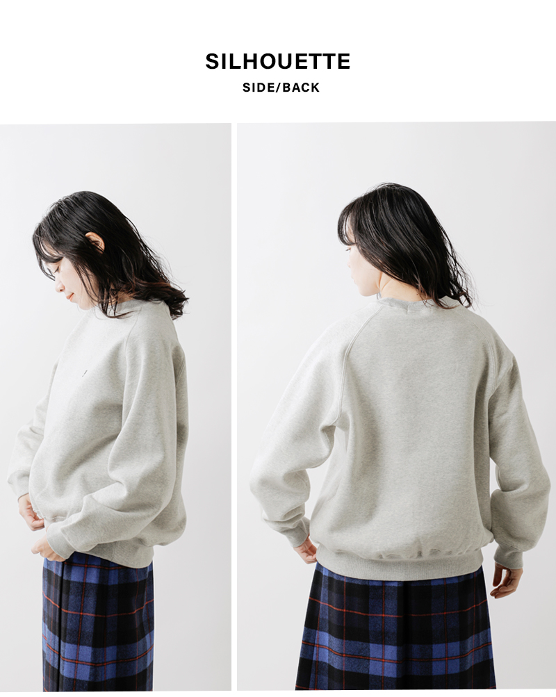 GymphlexAIR LIGHT FLEECY スウィングスリーブ クルーネック プルオーバー gy-c0291tcf-25aw