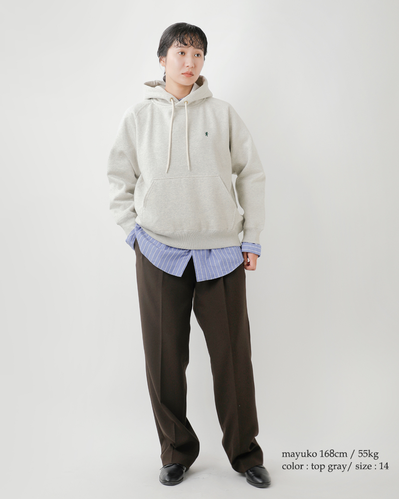 GymphlexAIR LIGHT FLEECY スウィングスリーブ フーデッド プルオーバー gy-c0293tcf