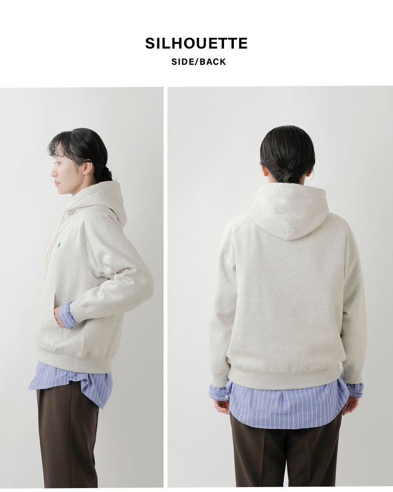 GymphlexAIR LIGHT FLEECY スウィングスリーブ フーデッド プルオーバー gy-c0293tcf