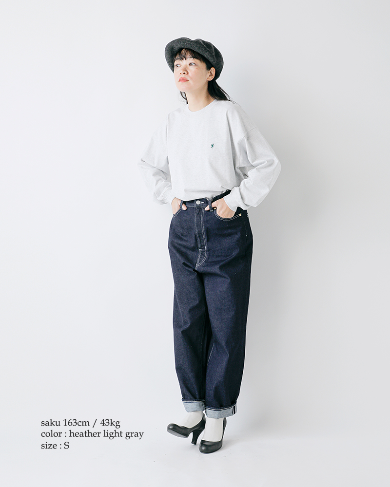 Gymphlex(ジムフレックス)ヘビーウェイトコットンクルーネック長袖Tシャツgy-c0389hwj