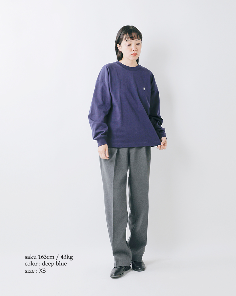 Gymphlex(ジムフレックス)ヘビーウェイトコットンクルーネック長袖Tシャツgy-c0389hwj