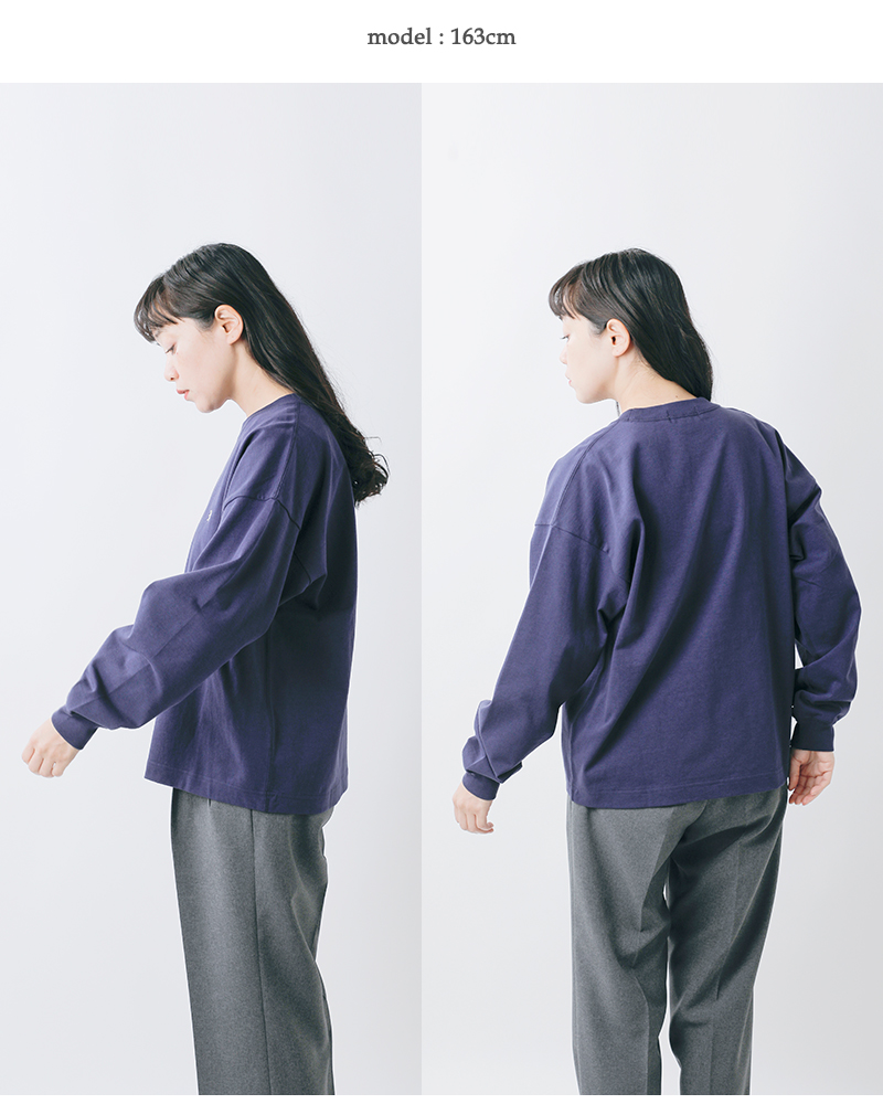 Gymphlex(ジムフレックス)ヘビーウェイトコットンクルーネック長袖Tシャツgy-c0389hwj