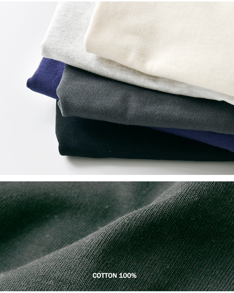 Gymphlex(ジムフレックス)ヘビーウェイトコットンクルーネック長袖Tシャツgy-c0389hwj