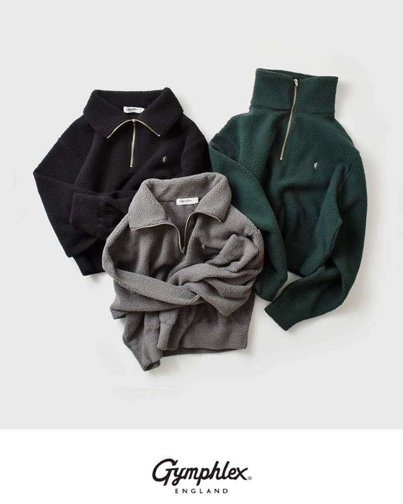 Gymphlex(ジムフレックス)フリースハーフジッププルオーバーgy-c0475ffc