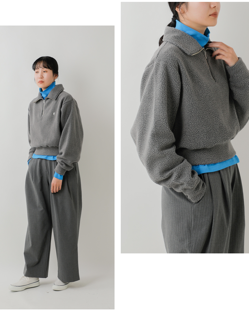 Gymphlex(ジムフレックス)フリースハーフジッププルオーバーgy-c0475ffc