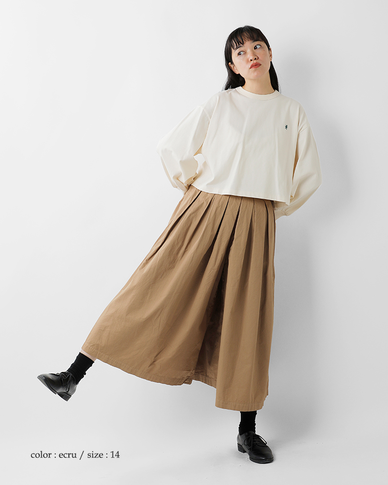 Gymphlex(ジムフレックス)コットン天竺パフスリーブクルーネックプルオーバーgy-c0481cpj