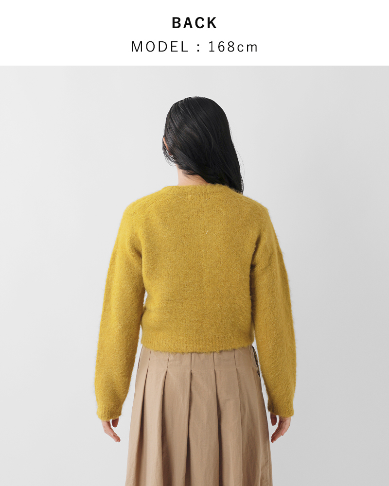 Gymphlex(ジムフレックス)アルパカシャギーニットクルーネックプルオーバーgy-d0096sgk