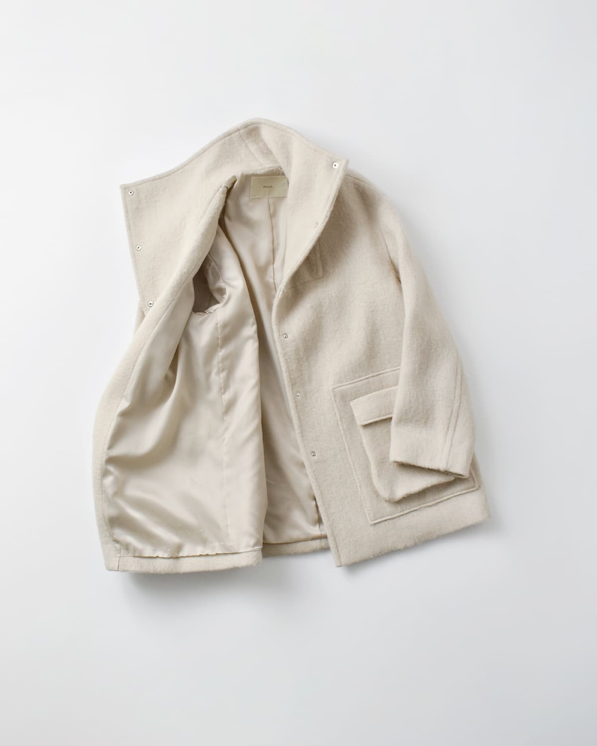 再入荷　シャギーテーラードコート　hellam frene Hella ヘラ ウール混 シャギー コート “WOOL SHAGGY COAT” h253