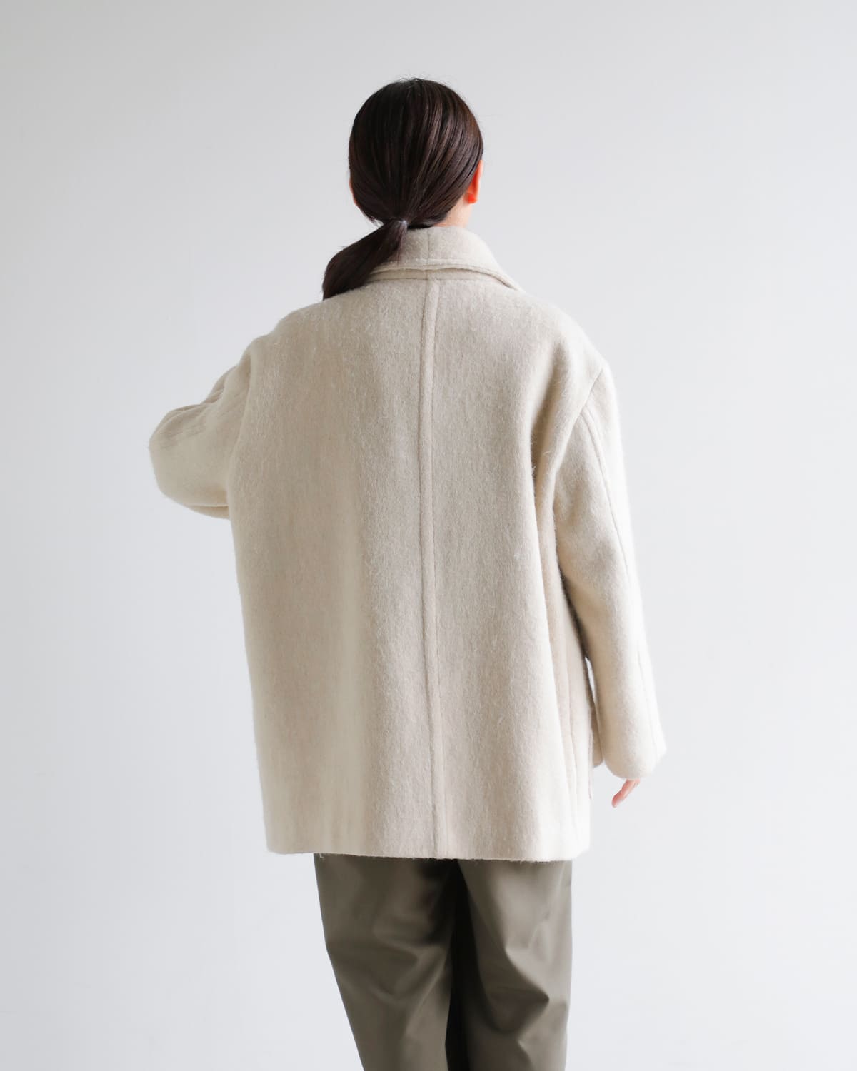 Hella ヘラ ウール混 シャギー コート “WOOL SHAGGY COAT” h253