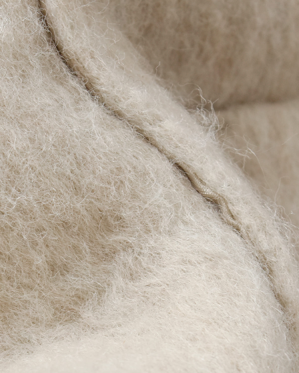 Hella(ヘラ)スタンドカラーツイードロングコート “TWEED LONG COAT” h253-02