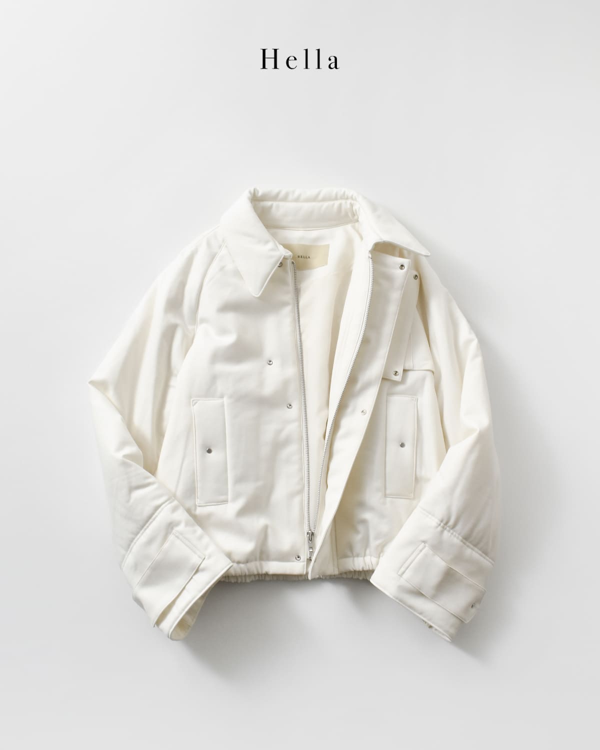 Hella(ヘラ)ウール混 ガンフラップ ブルゾン “GUN FLAP BLOUSON”h253-04