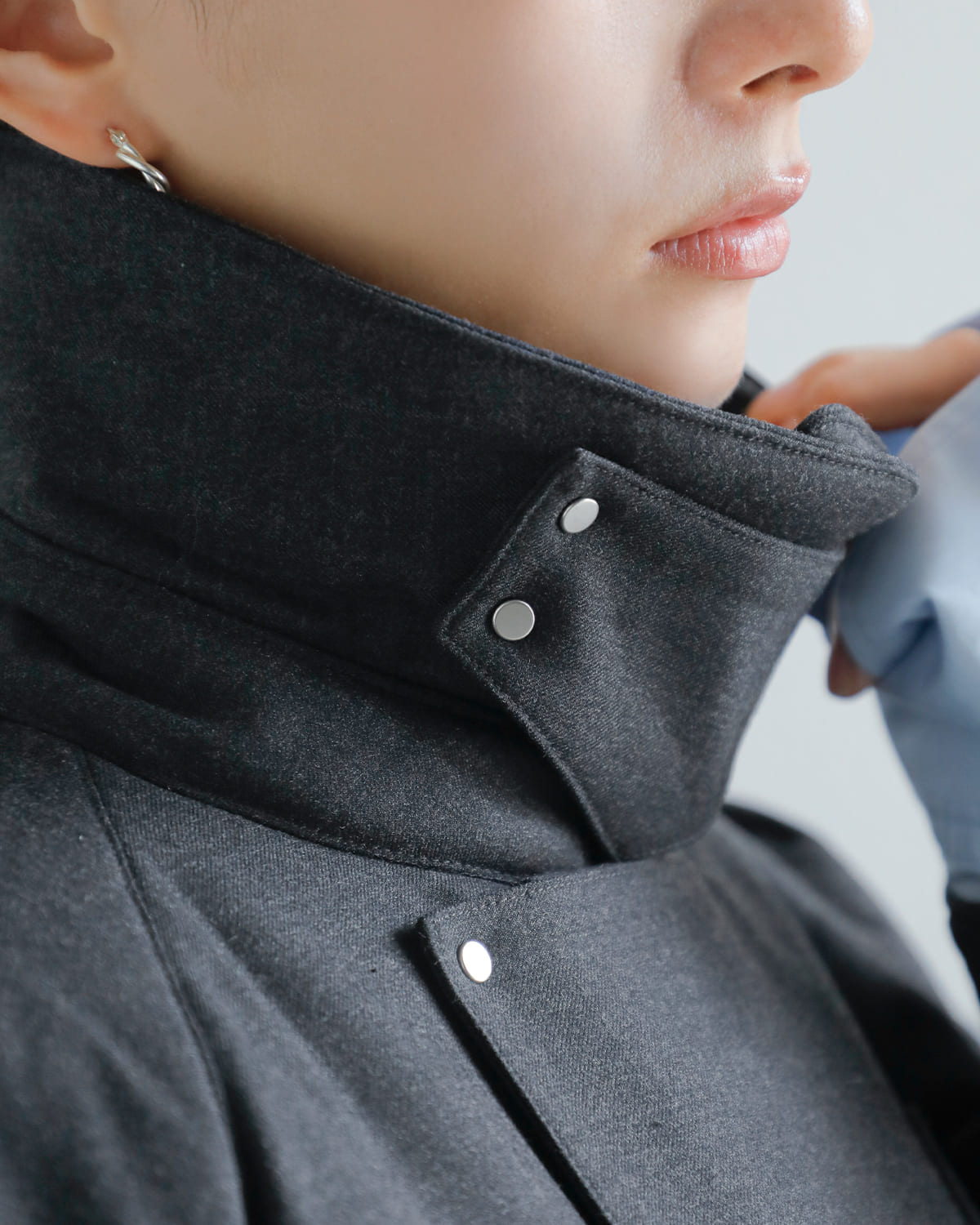 Hella(ヘラ)ウール混ガンフラップブルゾン “GUN FLAP BLOUSON” h253-04