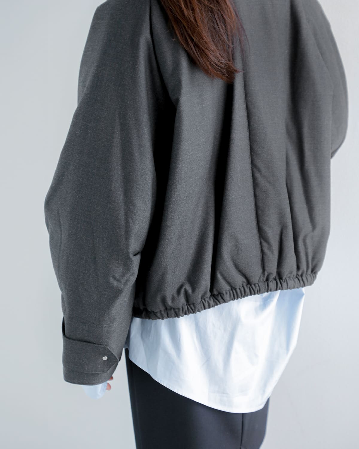 Hella(ヘラ)ウール混ガンフラップブルゾン “GUN FLAP BLOUSON” h253-04