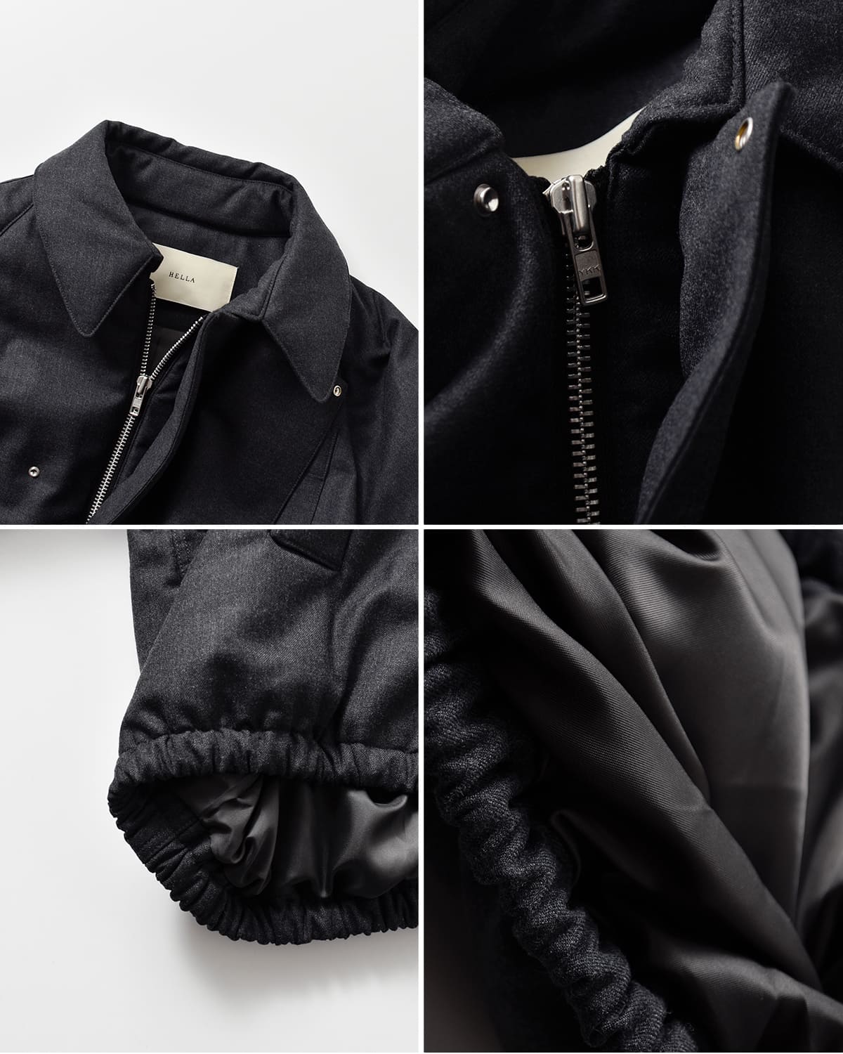 Hella(ヘラ)ウール混ガンフラップブルゾン “GUN FLAP BLOUSON” h253-04