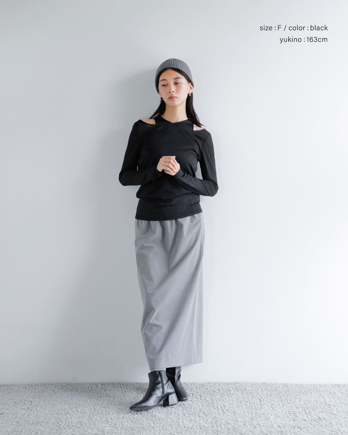 Hella(ヘラ)レイヤードシアートップス “LAYERED SHEER TOPS” h253-11