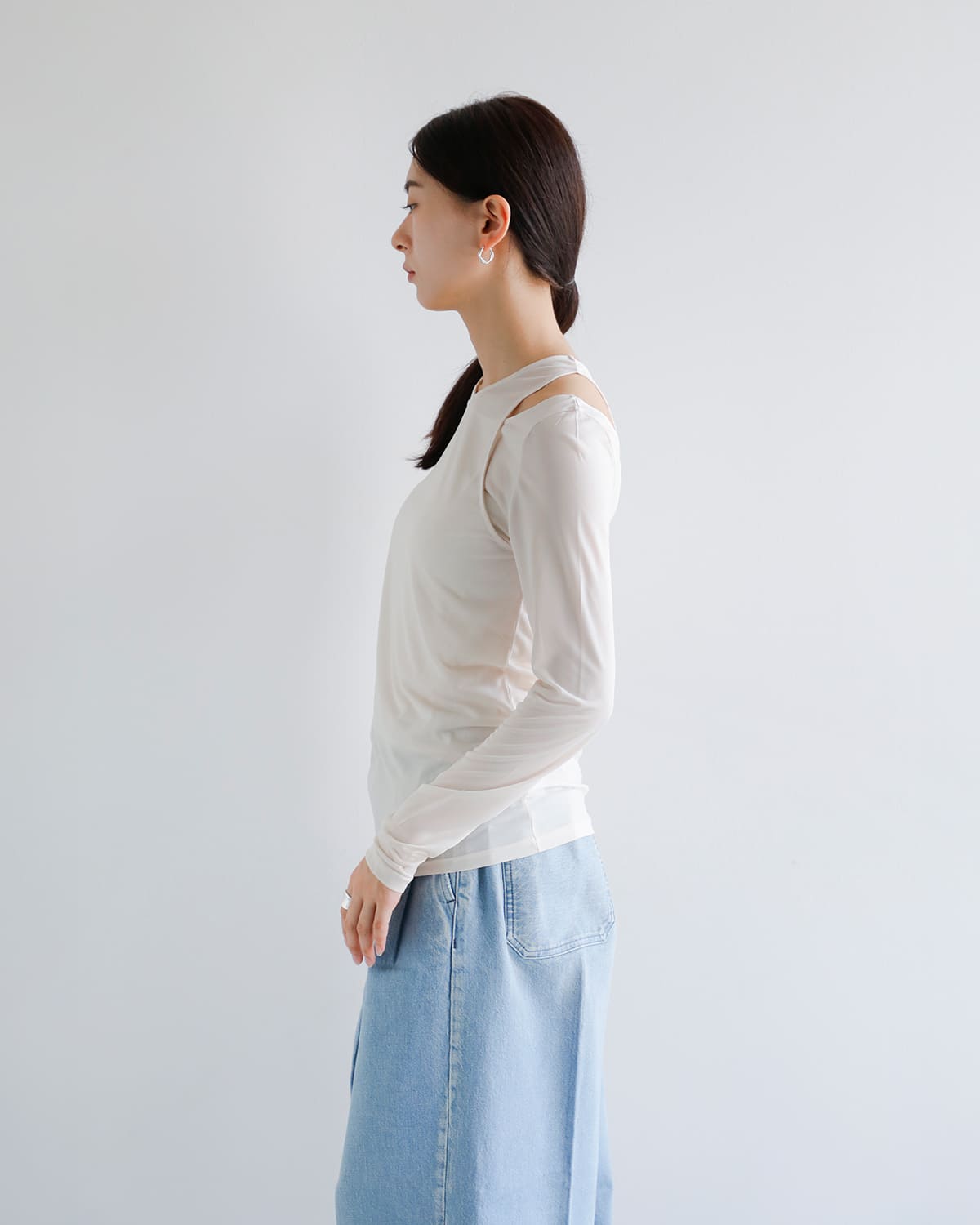 Hella ヘラ レイヤード シアー トップス “LAYERED SHEER TOPS