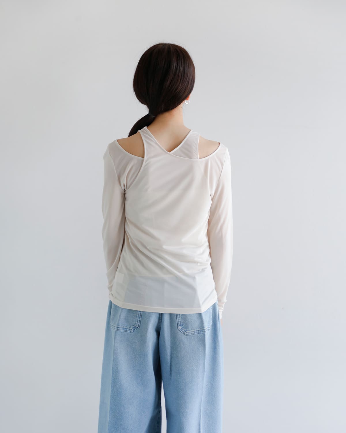 Hella ヘラ レイヤード シアー トップス “LAYERED SHEER TOPS