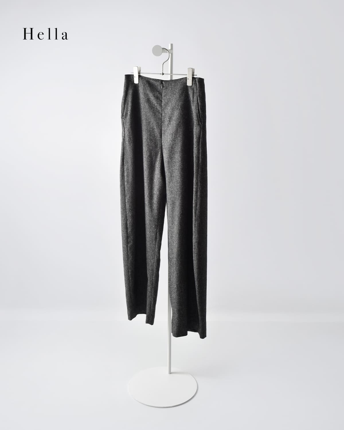 Hella(ヘラ)シルクネップ ツイード コクーン パンツ “SILK NEP COCOON PANTS”h253-31