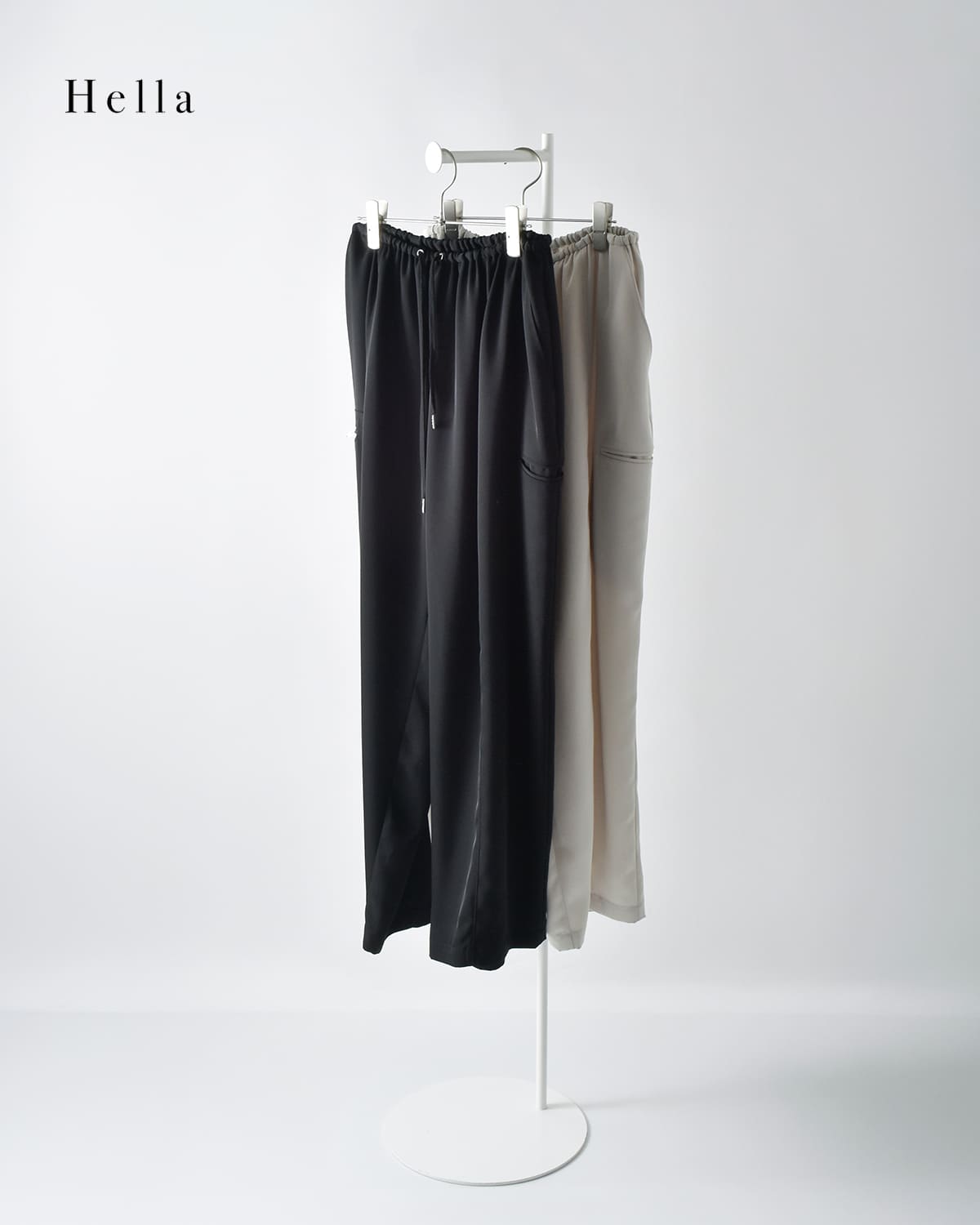 Hella(ヘラ)ドローストリング グロス パンツ “DRAWSTRING GLOSS PANTS”h253-32