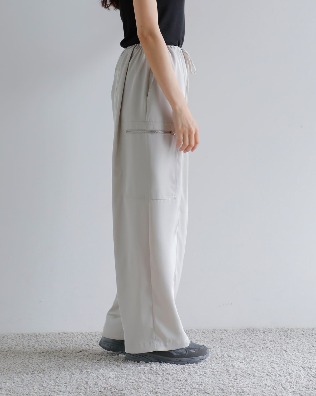 パンツ・ボトムスその他 PROSOME SENSUAL PANTS WHITE Thea Wide Leg String Pants | Women's Pants | storets