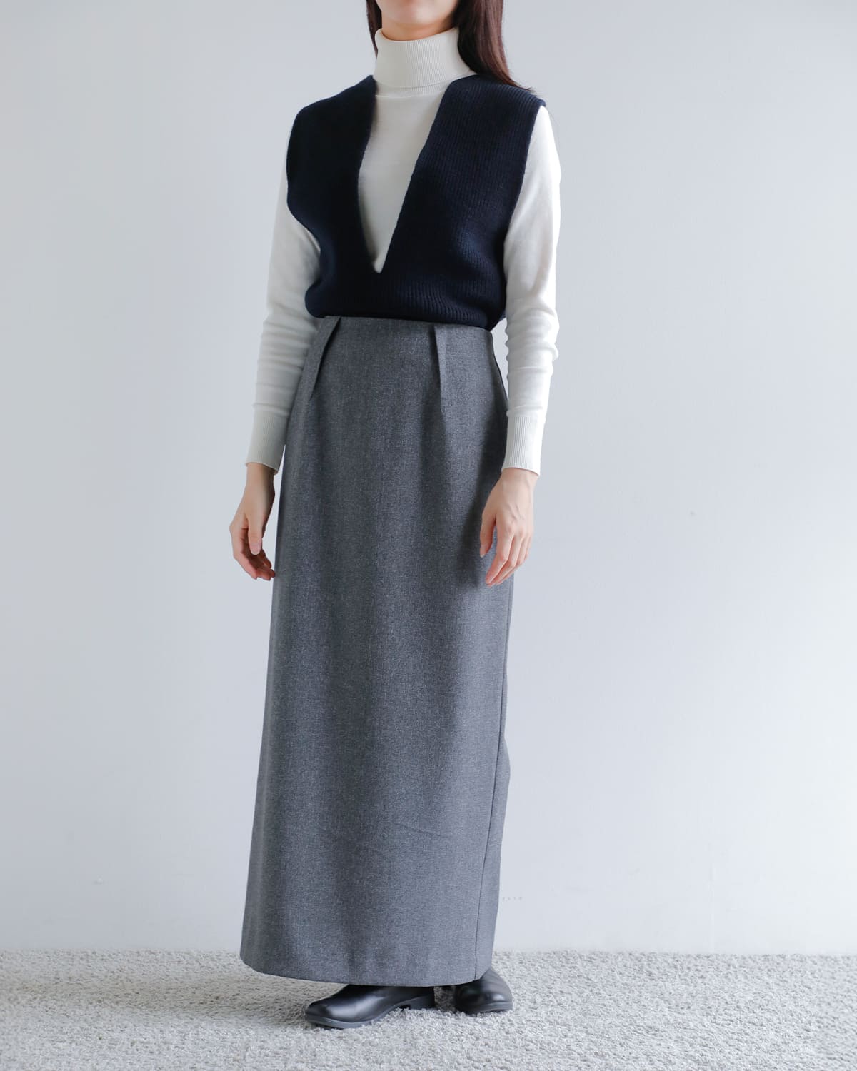 Hella(ヘラ)メランジタイトスカート “MELANGE TIGHT SKIRT” h253-33