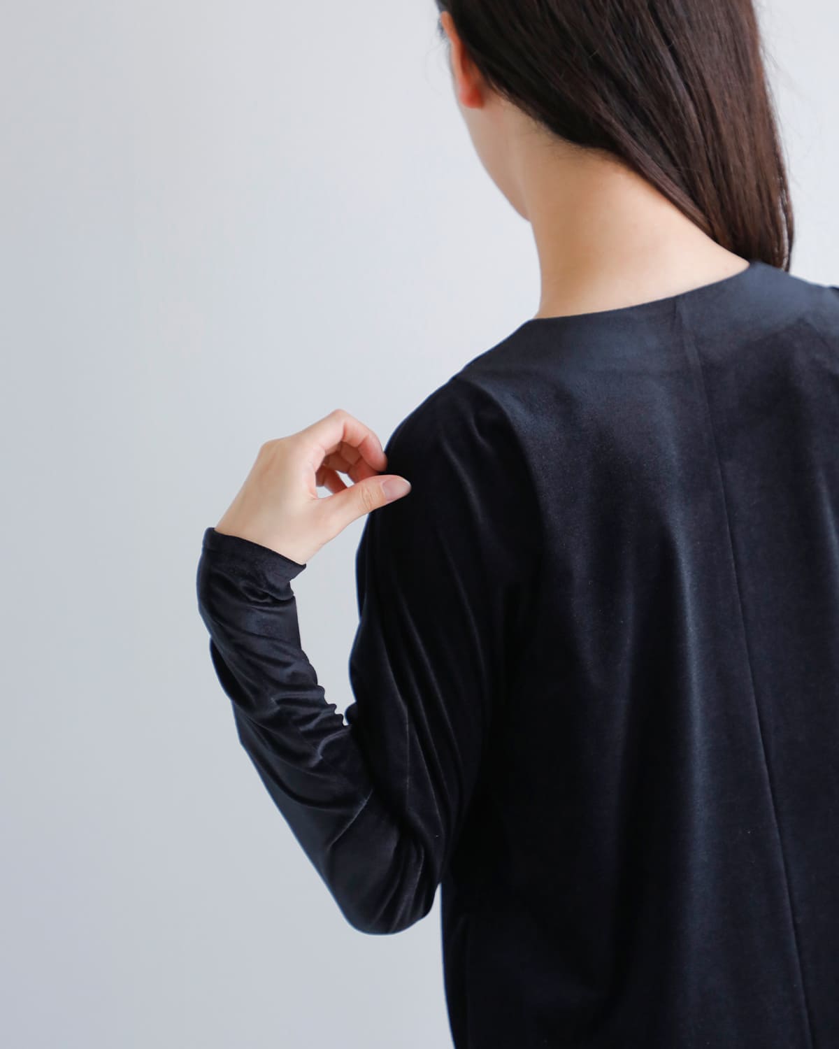 Hella(ヘラ)シアーベロアロングドレス “SHEER VELOUR DRESS” h253-42