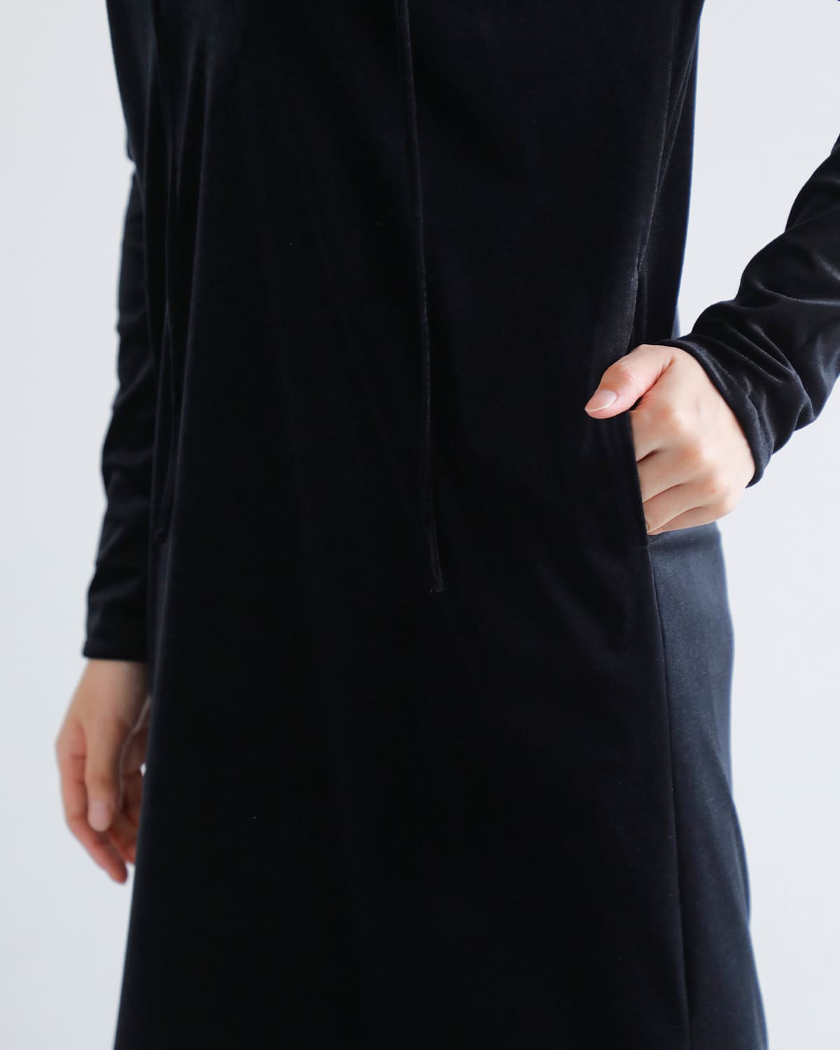 Hella(ヘラ)シアーベロアロングドレス “SHEER VELOUR DRESS” h253-42