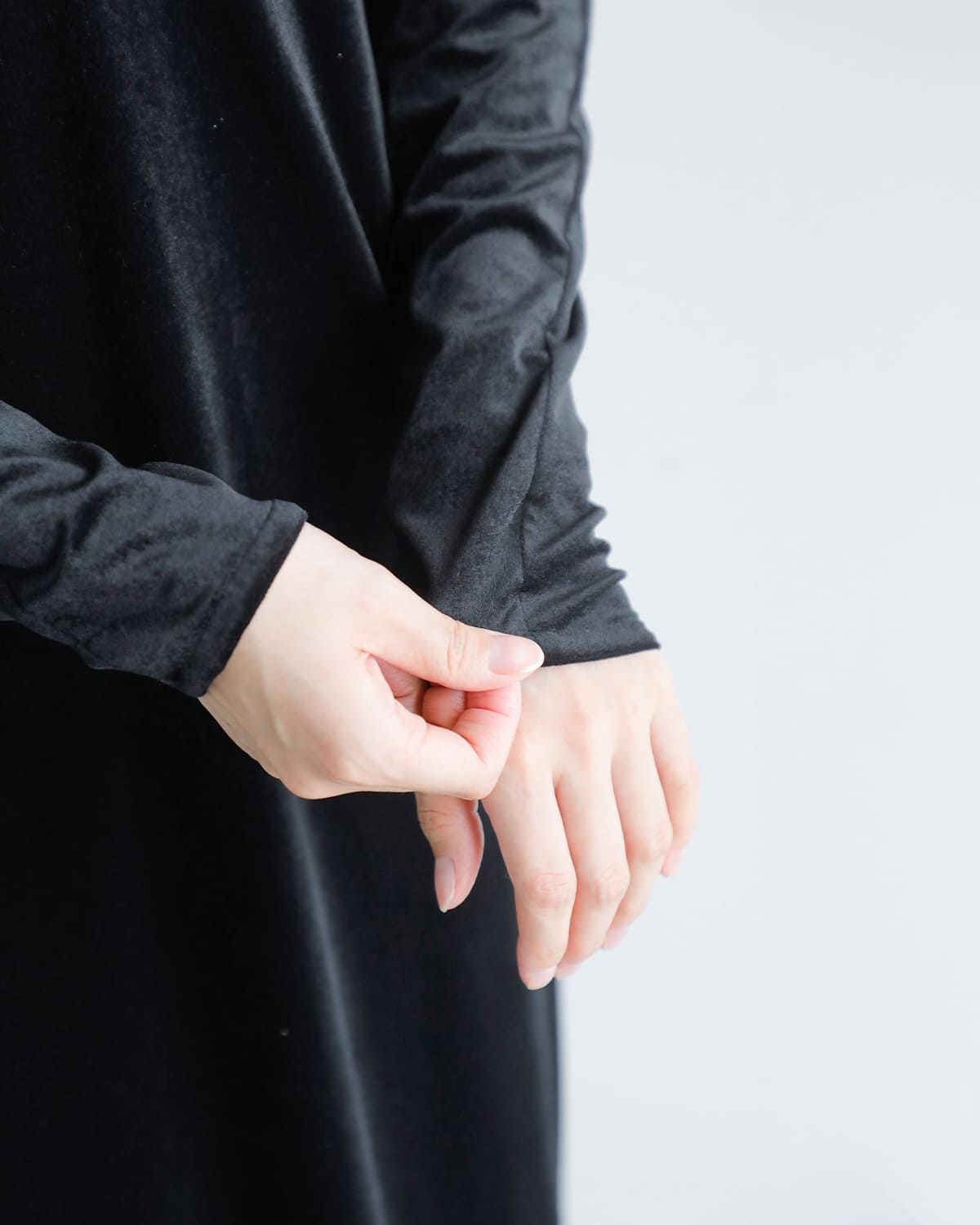 Hella(ヘラ)シアーベロアロングドレス “SHEER VELOUR DRESS” h253-42